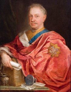Portrait of Jan Fryderyk Sapieha (1680-1751) by Augustyn Mirys